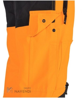 Pantalón combinado de alta visibilidad con refuerzos