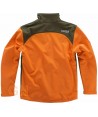 Cazadora softshell especial caza naranja A.V./verde caza