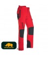 Pantalón técnico con refuerzos para podadores  rojo/negro