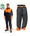 Pantalón anticorte para trabajos con motosierras de clas 1 y tipo A según EN 381-5:1995