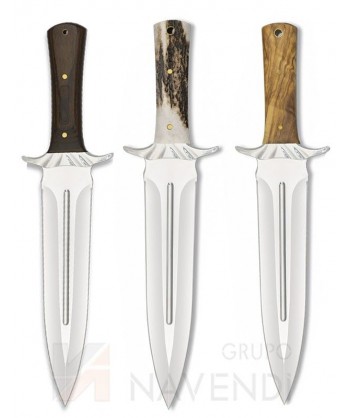 Cuchillo táctico para caza con virola de acero