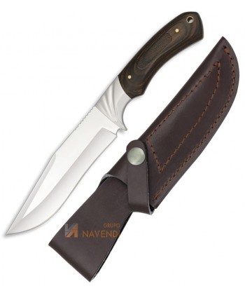 Cuchillo táctico para caza con virola de acero y mango de Stamina