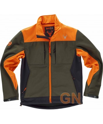 Cazadora softshell tricolor especial caza