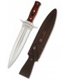 Cuchillo táctico para caza con virola de acero y hoja de 23,5 cm y puño de Stamina