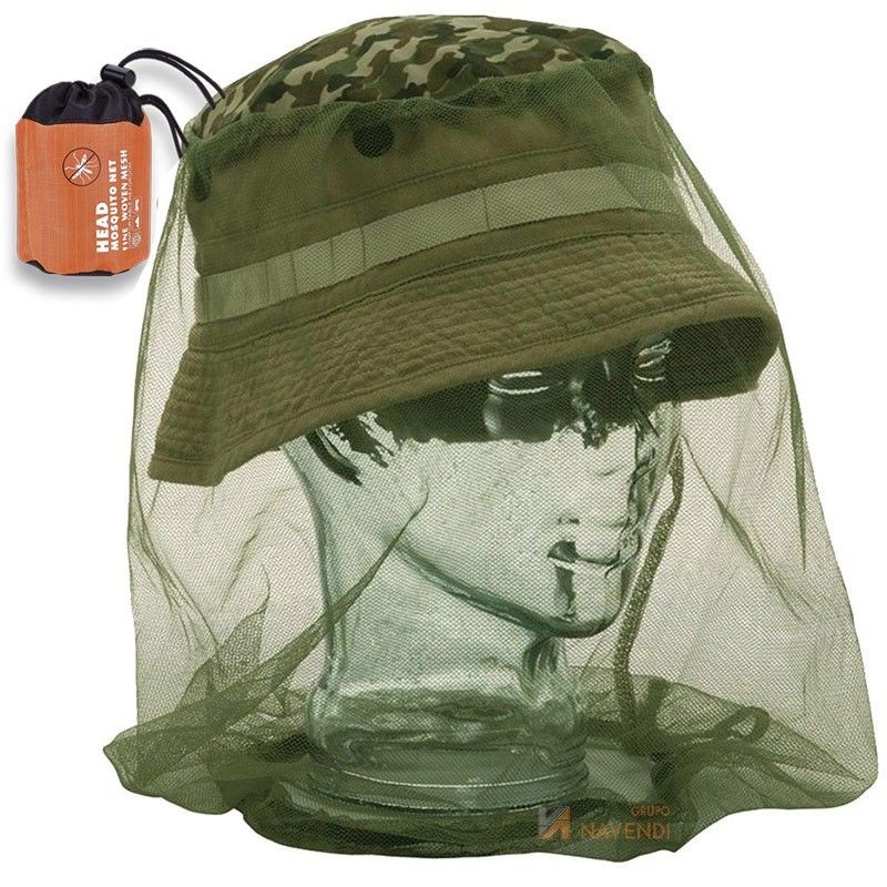 Mosquitera completa de cabeza para caza y pesca