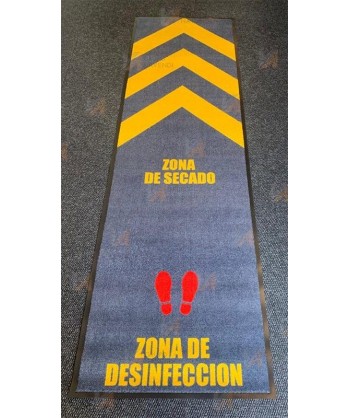 Alfombra desinfectante para laboratorios y zonas limpias con dos zonas independientes