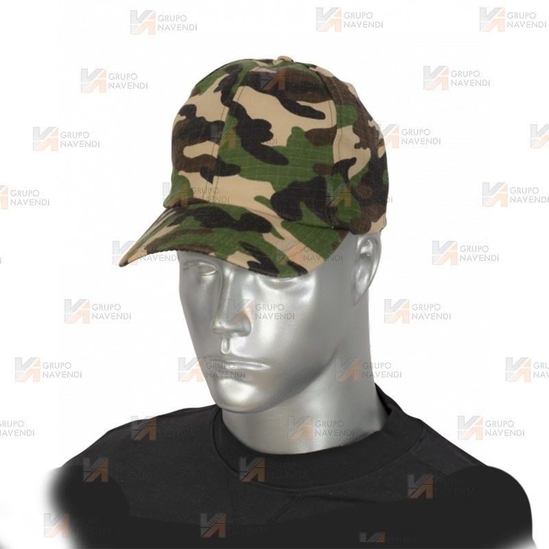 Gorra de camuflaje con ajuste por velcro