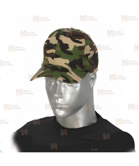 Gorra de camuflaje con ajuste por velcro