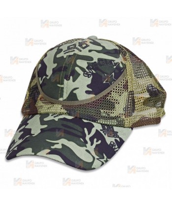 Gorra de camuflaje con ajuste por velcro