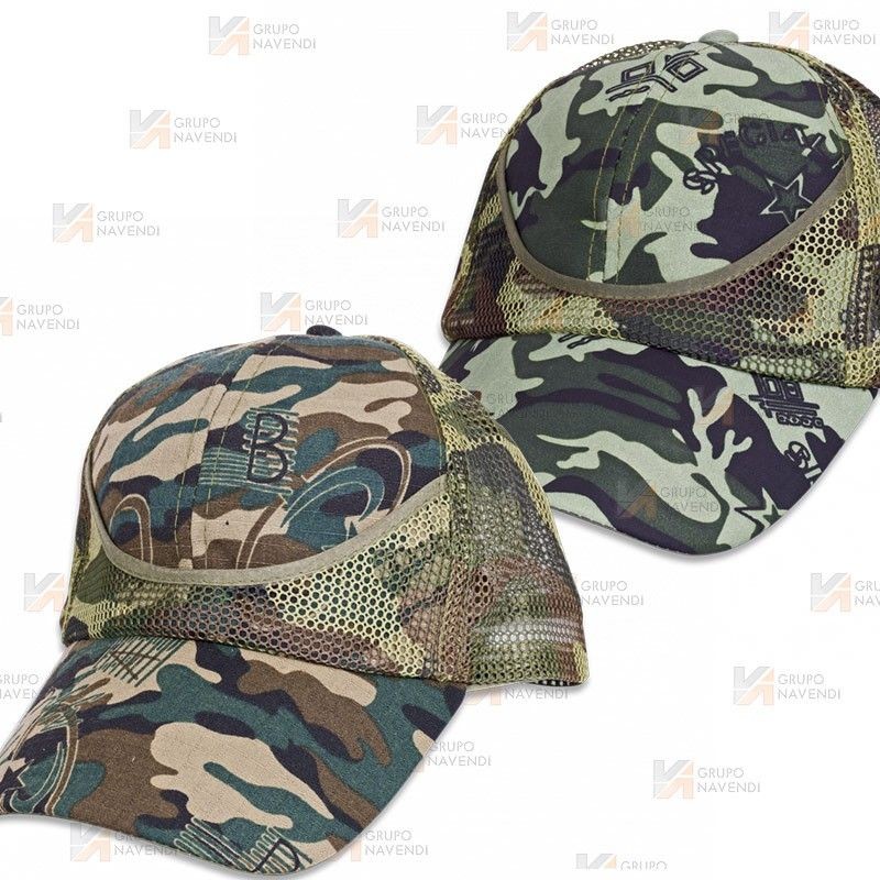 Gorra de camuflaje con ajuste por velcro