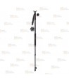Bastón de caza extensible de aluminio negro con punta de tungsteno