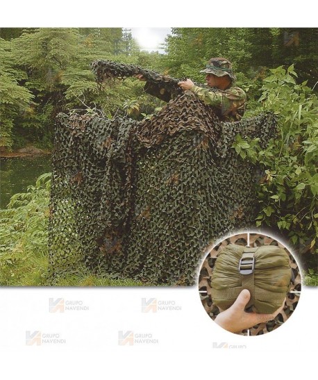 Red de camuflaje con bolsa de compresión