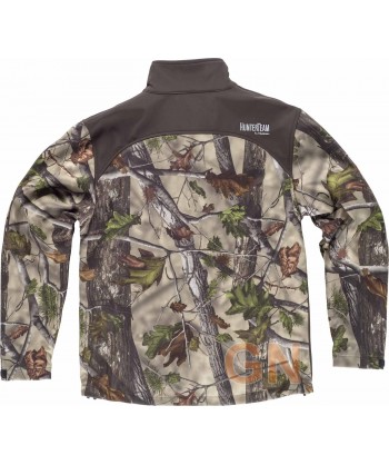 Cazadora softshell de camuflaje sin capucha