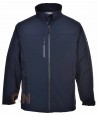 Chaqueta softshell de triple capa muy grueso y grandes tallas color marino