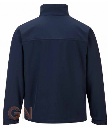 Chaqueta softshell de triple capa muy grueso y grandes tallas color negro