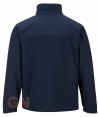 Chaqueta softshell de triple capa muy grueso y grandes tallas color negro