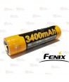 Pila recargable 18650 Li-Ion Fénix 3.6V 3400 mAh. Triple protección