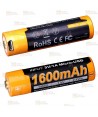 Batería de Li-Ion Fénix 1,5V y 1600 mAh con micro-USB de carga