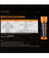 Batería de Li-Ion Fénix 3,6V y 5000 mAh