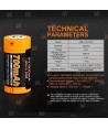Batería Fenix ARB-L16-700UP (carga por micro USB y con cargador)