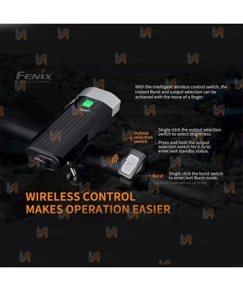 Foco linterna BC30 V2.0 de Fénix para bicicletas de montaña. Proporciona 2200 lúmenes