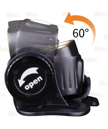 Frontal HM65R de Fénix, recargable con USB. Proporciona 1400 lúmenes