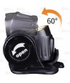 Frontal HM65R de Fénix, recargable con USB. Proporciona 1400 lúmenes