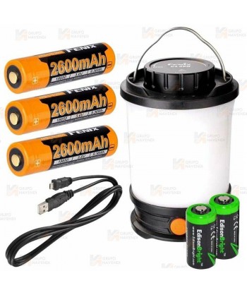 Linterna recargable de camping (650 lúmenes)