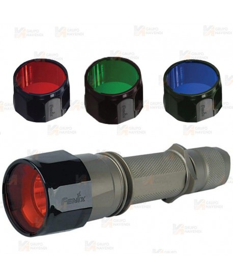 Filtros Verde, Azul y Rojo para linternas Fénix  FD41, RC20