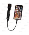 Linterna recargable con micro USB con zoom que proporciona 600 lúmenes