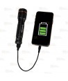 Linterna recargable con micro USB con zoom que proporciona 600 lúmenes