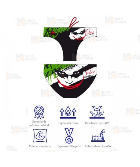 Bañador de waterpolo Joker Black para hombre
