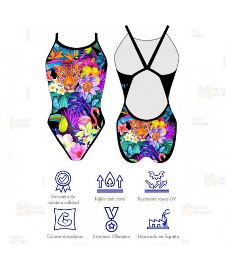 Bañador de natación Revolution Cool Tiger para mujer