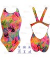 Bañador de natación Summer Flower de tirantes anchos para mujer