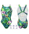 Bañador de natación Jungle Bird de tirantes anchos para mujer