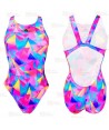 Bañador de natación Geo Galaxy de tirantes anchos para mujer