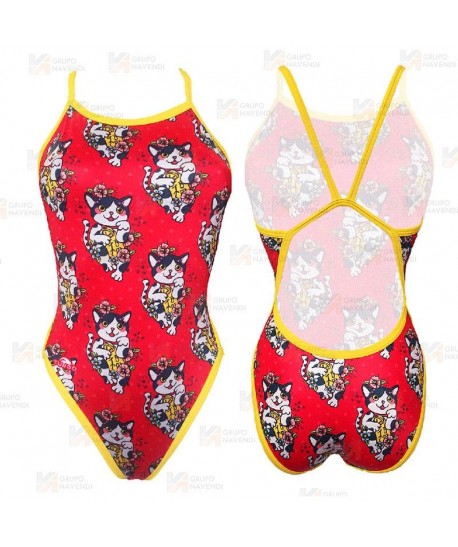 Bañador de natación Revolution Chinese Cute para mujer
