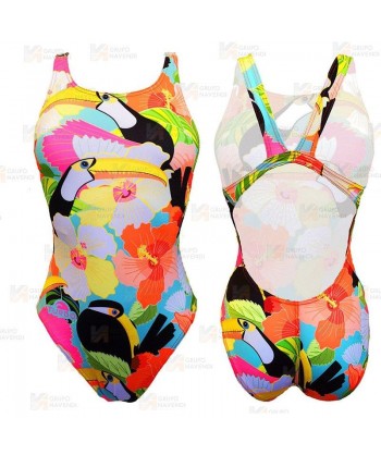Bañador de natación Tropic Vibes de tirantes anchos para mujer