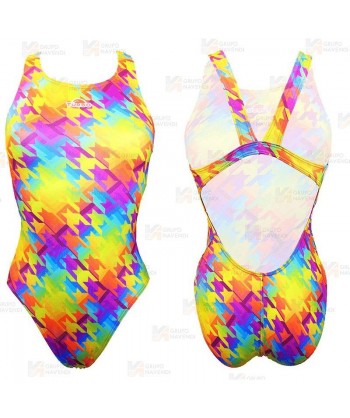 Bañador de natación Chevi Rainbow de tirantes anchos para mujer