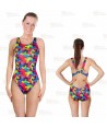 Bañador de natación New Splash de tirantes anchos para mujer