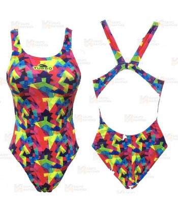 Bañador de natación New Splash de tirantes anchos para mujer