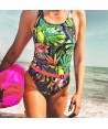 Bañador de natación Jungle Bird de tirantes anchos para mujer