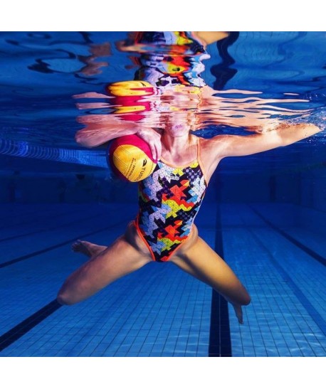 Bañador de natación Flexie de tirante fino para mujer