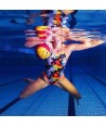 Bañador de natación Flexie de tirante fino para mujer