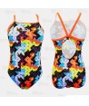 Bañador de natación Flexie de tirante fino para mujer