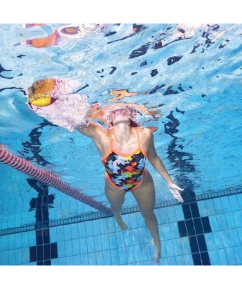 Bañador de natación Flexie de tirante fino para mujer