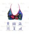 Top del bikini Emblem para mujer