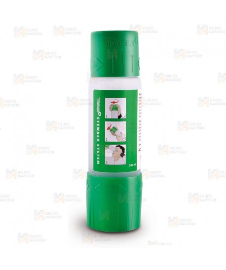 Frasco lavaojos de bolsillo de 500 ml para emergencias