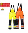 Pantalón ignífugo, antiestático, anti arco, impermeable, de alta visibilidad y con protección química tipo 6