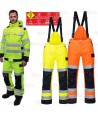 Pantalón ignífugo, antiestático, anti arco, impermeable, de alta visibilidad y con protección química tipo 6